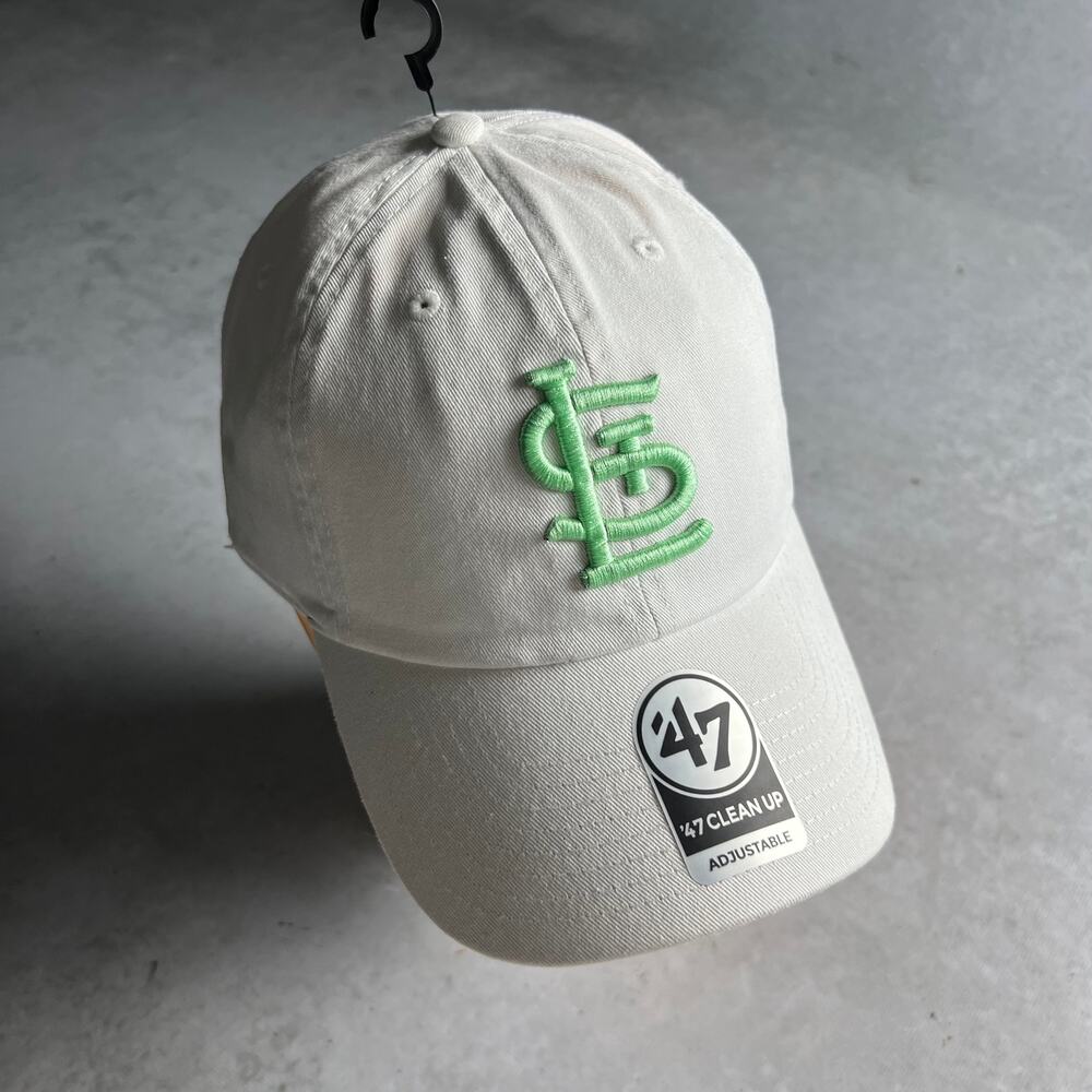 St Louis Cardinals '47 Brand MLB Clean Up Adjustable Dad Hat Cap White NWT